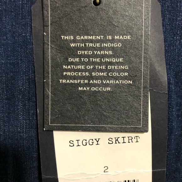 Rag & Bone Siggy Skirt Indigo Skiggy Skirt - Picture 6 of 7